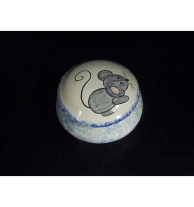 Boîte à dents souris bleu