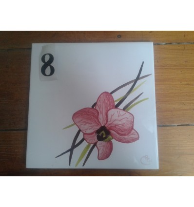Plaque orchidée