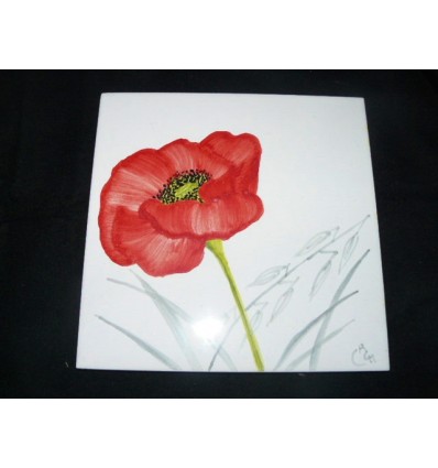 Plaque coquelicot