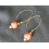 Boucles d'oreilles rouges