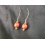 Boucles d'oreilles rouges